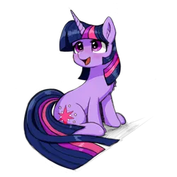 Size: 2048x2048 | Tagged: safe, artist:zodiacx10, derpibooru import, twilight sparkle, pony, unicorn, colored sketch, cute, female, image, mare, open mouth, open smile, png, simple background, sitting, sketch, smiling, solo, transparent background, unicorn twilight