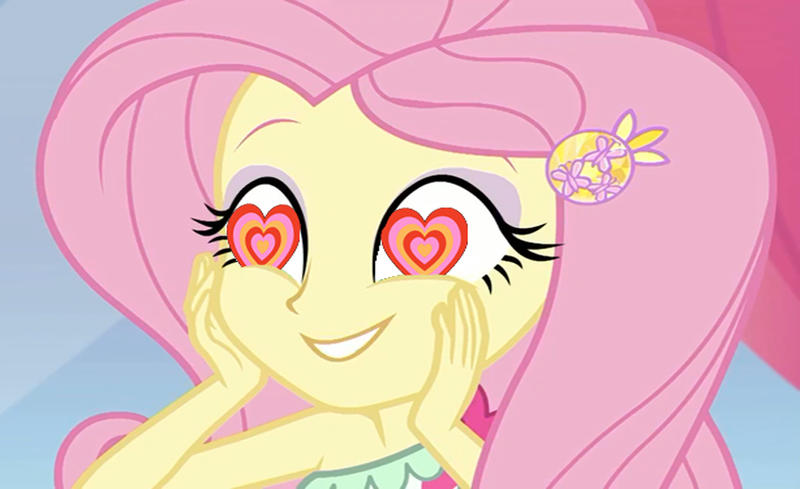 Size: 995x608 | Tagged: safe, derpibooru import, edit, edited screencap, editor:incredibubbleirishguy, screencap, fluttershy, equestria girls, equestria girls series, i'm on a yacht, spoiler:eqg series (season 2), cropped, flutterbeautiful, heart, heart eyes, image, in love, png, wingding eyes