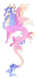 Size: 1372x2912 | Tagged: safe, artist:kabuvee, derpibooru import, oc, oc:roselyn, draconequus, female, image, multiple wings, png, simple background, solo, transparent background, wings