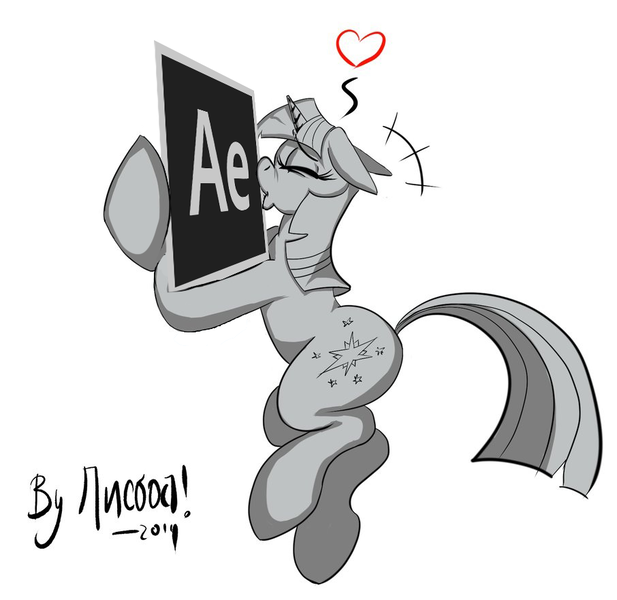 Size: 906x881 | Tagged: safe, artist:bylisboa, derpibooru import, edit, twilight sparkle, pony, unicorn, after effects, cute, eyes closed, female, g4, grayscale, heart, hug, image, kissing, male, mare, monochrome, png, simple background, spikelove, straight, unicorn twilight, white background