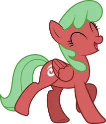 Size: 6353x7452 | Tagged: safe, artist:starryshineviolet, derpibooru import, part of a set, cinnamon swirl, pegasus, pony, magical mystery cure, a true true friend, absurd resolution, background pony, conga, dancing, female, g4, image, mare, png, raised hoof, simple background, solo, transparent background, vector