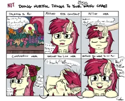 Size: 1260x1024 | Tagged: safe, artist:gotyx96, derpibooru import, roseluck, earth pony, human, pony, blushing, breaking the fourth wall, chart, chest fluff, comic, crying, cute, dialogue, disembodied hand, doing loving things, ear fluff, exclamation point, eyes closed, faint, fainted, female, flower, flower in hair, flower shop, fourth wall, g4, hand, head pat, image, looking at you, mare, marriage proposal, meme, not doing hurtful things to your waifu, open mouth, pat, petting, png, question mark, rose, simple background, smiling, smiling at you, talking, talking to viewer, tears of joy, text, underhoof, waifu, worried