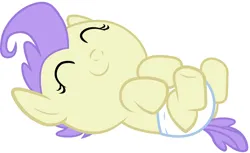Size: 3712x2272 | Tagged: safe, artist:3d4d, derpibooru import, cream puff, earth pony, pony, baby, baby pony, creambetes, cute, eyes closed, female, filly, foal, g4, image, png, simple background, solo, white background