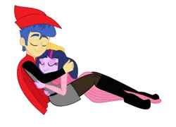 Size: 2692x1936 | Tagged: safe, artist:brightstar40k, derpibooru import, flash sentry, twilight sparkle, equestria girls, female, flashlight, image, male, png, shipping, sleeping beauty, straight