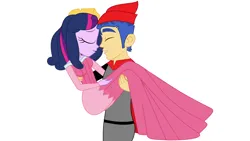 Size: 2780x1568 | Tagged: safe, artist:brightstar40k, derpibooru import, flash sentry, twilight sparkle, equestria girls, carrying, female, flashlight, image, male, png, romance, romantic, shipping, sleeping beauty, straight