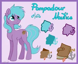 Size: 1800x1484 | Tagged: safe, artist:lambydwight, derpibooru import, oc, oc:pompadour nautice, earth pony, image, png, reference sheet, solo