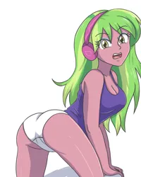 Size: 2834x3543 | Tagged: suggestive, artist:sumin6301, derpibooru import, lemon zest, human, equestria girls, ass, breasts, busty lemon zest, butt, cleavage, female, high res, image, jpeg, simple background, solo, solo female, white background, zestybutt