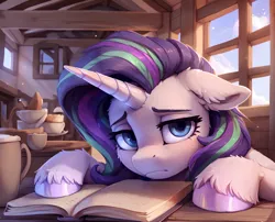 Size: 4128x3328 | Tagged: safe, ai content, derpibooru import, machine learning generated, prompter:raif, stable diffusion, starlight glimmer, pony, unicorn, generator:easyfluff v11.2, image, png