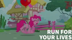 Size: 1920x1080 | Tagged: safe, derpibooru import, edit, edited screencap, editor:quoterific, screencap, pinkie pie, it's about time, image, png, solo