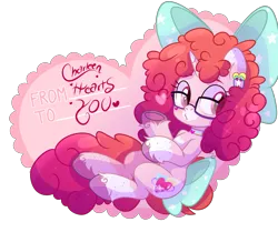 Size: 3271x2735 | Tagged: safe, artist:darkjillmlp123, derpibooru import, oc, oc:charleen hearts, pony, unicorn, bow, female, glasses, hair bow, image, mare, png, simple background, solo, tail, tail bow, transparent background
