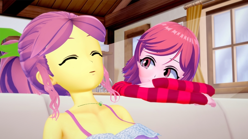 Size: 1920x1080 | Tagged: safe, artist:hornydogo, derpibooru import, posey (g5), equestria girls, g5, 3d, image, jpeg, koikatsu, sleeping, windy (g5)