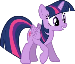 Size: 2859x2455 | Tagged: safe, derpibooru import, edit, vector edit, twilight sparkle, twilight sparkle (alicorn), alicorn, pony, castle creator, folded wings, g4, image, png, simple background, smiling, solo, transparent background, vector, wings