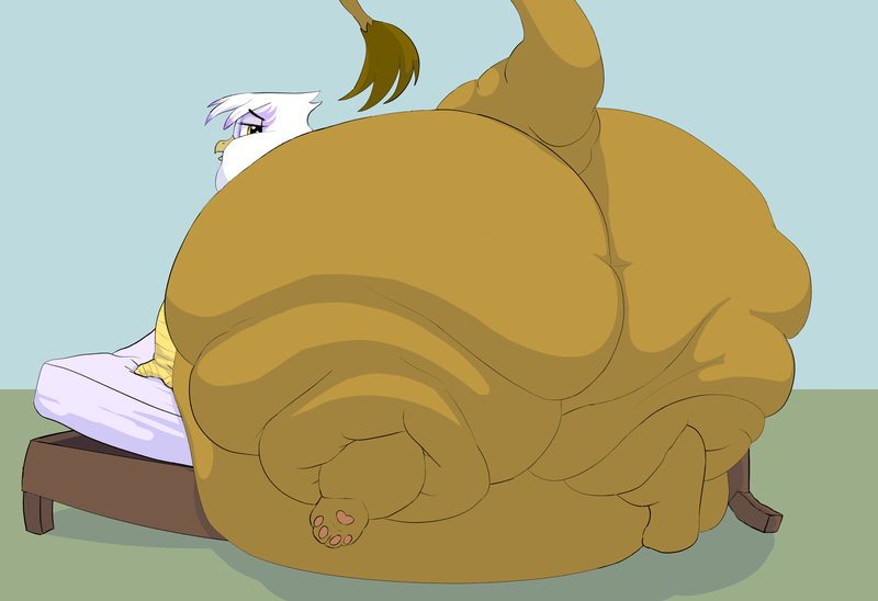 Size: 3247x2223 | Tagged: questionable, artist:lupin quill, derpibooru import, gilda, gryphon, series:gildough rising (weight gain), beak, bed, bedroom eyes, belly, belly button, big belly, bingo wings, butt, chubby cheeks, couch, double chin, fat, fat fetish, fat tail, female, fetish, g4, gildough, high res, image, looking at you, looking back, looking back at you, morbidly obese, near immobile, obese, open beak, open mouth, open smile, paws, plot, png, presenting, property damage, rolls of fat, smiling, tail, thighs, thunder thighs, weight gain sequence