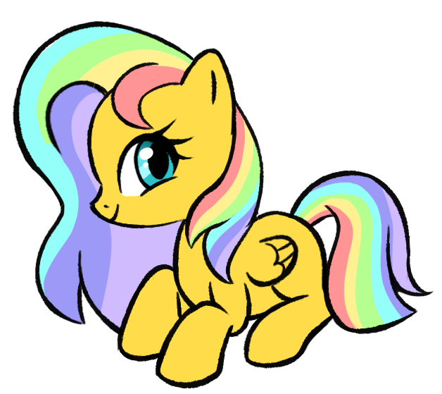 Size: 628x559 | Tagged: safe, artist:kaji-tanii, derpibooru import, oc, oc:rainbow glow, unofficial characters only, pegasus, pony, commissioner:coreypeters163, female, filly, foal, folded wings, image, lying down, png, prone, simple background, solo, transparent background, wings