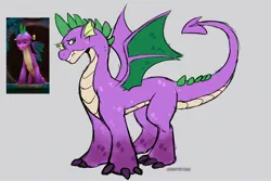 Size: 3000x2000 | Tagged: safe, artist:jhonnysheep, derpibooru import, screencap, spike, dragon, g5, my little pony: make your mark, dragon lord spike, image, jpeg, my little pony: make your mark chapter 6, redesign, solo, the isle of scaly, wings