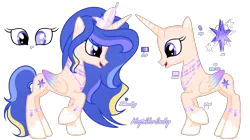 Size: 3607x2020 | Tagged: safe, artist:lighteespark, artist:moonlightshineyt123, derpibooru import, oc, oc:magic star sentry, unofficial characters only, alicorn, pony, base used, female, g4, image, mare, offspring, parent:flash sentry, parent:twilight sparkle, parents:flashlight, png, reference sheet, simple background, transparent background