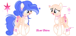 Size: 2946x1423 | Tagged: safe, artist:lighteespark, artist:moonlightshineyt123, derpibooru import, oc, oc:starshine sentry, unofficial characters only, pegasus, pony, base used, female, g4, image, mare, offspring, parent:flash sentry, parent:twilight sparkle, parents:flashlight, png, reference sheet, simple background, solo, transparent background