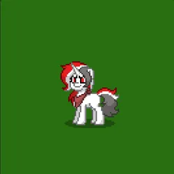 Size: 400x400 | Tagged: safe, derpibooru import, oc, oc:red rocket, pony, unicorn, pony town, clothes, female, image, mare, png, scarf