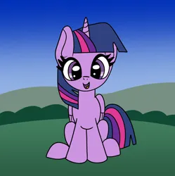 Size: 1600x1604 | Tagged: safe, artist:platinumdrop, derpibooru import, twilight sparkle, twilight sparkle (alicorn), alicorn, pony, female, image, mare, png, sitting, smiling, solo