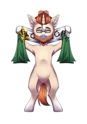 Size: 1700x2400 | Tagged: safe, artist:lunciakkk, derpibooru import, oc, oc:mckeypl, unofficial characters only, pony, derpibooru community collaboration, 2024 community collab, clothes, digital art, holding hooves, image, looking at you, male, png, scarf, simple background, solo, standing on two hooves, transparent background