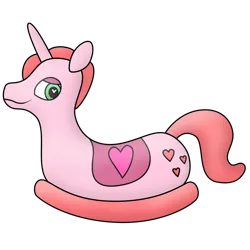 Size: 2000x2000 | Tagged: safe, anonymous artist, derpibooru import, inflatable pony, image, inflatable, png, rocking horse