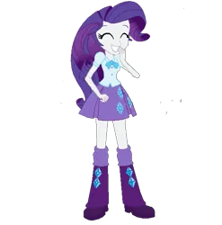 Size: 539x546 | Tagged: safe, artist:anayahmed, derpibooru import, rarity, equestria girls, boots, clothes, clothes swap, high heel boots, image, png, shirt, shoes, simple background, skirt, solo, transparent background, twilight sparkle's boots, twilight sparkle's clothes