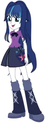 Size: 539x1483 | Tagged: safe, artist:anayahmed, derpibooru import, shining armor, human, equestria girls, boots, clothes, clothes swap, equestria guys, female, gleaming shield, high heel boots, image, png, rule 63, shirt, shoes, simple background, skirt, solo, transparent background, twilight sparkle's boots, twilight sparkle's clothes