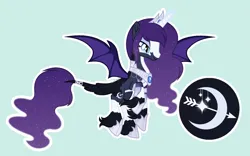 Size: 2503x1558 | Tagged: safe, artist:pastelnightyt, derpibooru import, oc, oc:artemis lullaby, unofficial characters only, alicorn, pony, female, image, mare, offspring, parent:oc:night shield, parent:princess luna, parents:canon x oc, png, simple background, solo