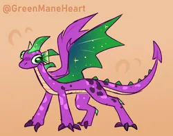 Size: 1600x1259 | Tagged: safe, artist:greenmaneheart, derpibooru import, spike, dragon, g5, image, jpeg, solo