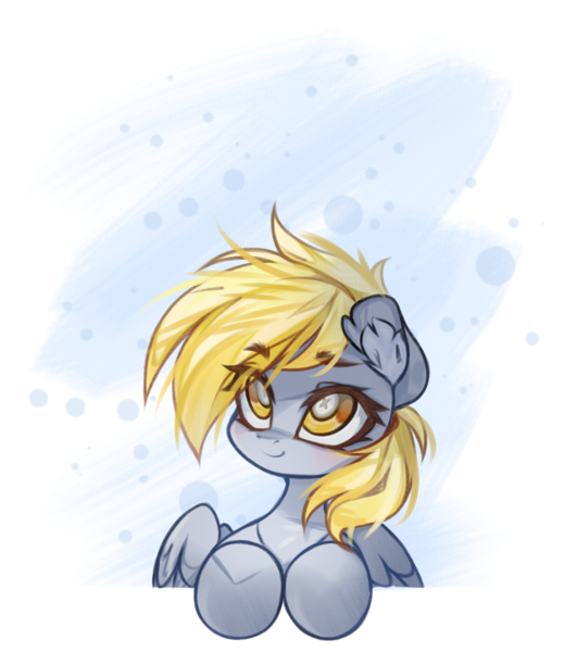 Size: 3541x4096 | Tagged: safe, artist:jfrxd, derpibooru import, derpy hooves, pegasus, pony, bust, halfbody, image, png, portrait, smiling, solo