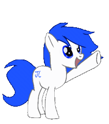 Size: 348x393 | Tagged: safe, artist:hexxedpanda, derpibooru import, oc, oc:jc, unofficial characters only, earth pony, pony, animated, gif, image, simple background, smiling, solo, transparent background, waving