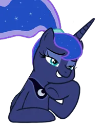 Size: 471x581 | Tagged: safe, derpibooru import, princess luna, alicorn, pony, between dark and dawn, female, g4, image, png, simple background, sitting, smiling, solo, transparent background