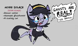 Size: 1791x1053 | Tagged: safe, artist:another_pony, derpibooru import, oc, oc:noire solace, unofficial characters only, earth pony, pony, clothes, crying, female, hairband, image, jpeg, nun, open mouth, shirt, simple background, solo, text