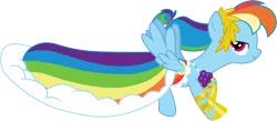 Size: 6899x3000 | Tagged: safe, artist:cloudy glow, derpibooru import, rainbow dash, suited for success, clothes, dress, gala dress, image, png, simple background, solo, transparent background, vector