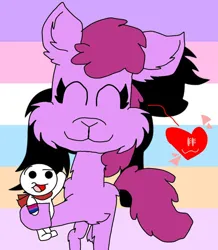 Size: 835x958 | Tagged: safe, artist:noelia "wolfpuppygal" r., derpibooru import, berry punch, berryshine, earth pony, pony, base used, bisexuality, crossover, image, james (oddballs), jpeg, netflix, oddballs, pride flag, theodd1sout, xenogender