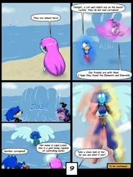 Size: 6000x8000 | Tagged: safe, artist:chedx, derpibooru import, twilight sparkle, twilight sparkle (alicorn), alicorn, comic:learning with pibby glitch battles, fanfic, comic, commission, community related, corrupted, crossover, error, glitch, image, lapis lazuli (steven universe), multiverse, pibby, png, sonic the hedgehog, sonic the hedgehog (series), steven universe