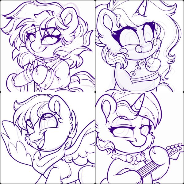 Size: 2880x2880 | Tagged: safe, derpibooru import, oc, commission open, convention, harmonycon, image, jpeg, my little pony, wip