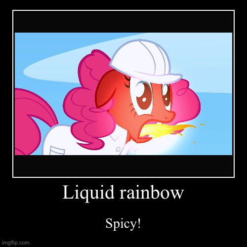 Size: 500x500 | Tagged: safe, artist:herostalker, derpibooru import, edit, edited screencap, screencap, pinkie pie, earth pony, pony, sonic rainboom (episode), clothes, fanfic art, female, hard hat, hat, image, jpeg, lab coat, mare, meme, solo, spicy