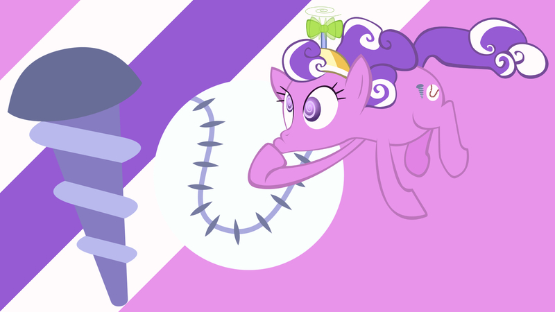Size: 1920x1080 | Tagged: safe, artist:heart-of-stitches, artist:softfang, artist:the smiling pony, screwball, earth pony, pony, cutie mark, desktop wallpaper, female, image, jpeg, mare, minimalist, modern art, solo, swirly eyes, vector, wallpaper