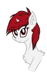 Size: 1852x2896 | Tagged: safe, artist:resu, derpibooru import, oc, oc:blackjack, unofficial characters only, pony, unicorn, fallout equestria, fallout equestria: project horizons, .svg available, bust, chest fluff, ear fluff, fanfic art, female, high res, image, looking at you, mare, png, shoulder fluff, simple background, solo, sternocleidomastoid, transparent background, vector