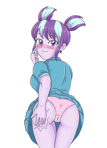 Size: 2479x3424 | Tagged: questionable, artist:sumin6301, derpibooru import, edit, editor:mlplove, starlight glimmer, equestria girls, :p, adorasexy, ass, breasts, butt, cameltoe, clothes, cute, female, glimmer glutes, high res, image, looking at you, looking back, looking back at you, panties, pigtails, pink panties, pink underwear, png, rear view, self spanking, sexy, silly, simple background, skirt, skirt lift, solo, solo female, spanking, stupid sexy starlight glimmer, tongue out, underwear, underwear edit, upskirt, white background, yellow underwear, younger