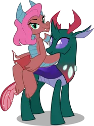 Size: 3206x4310 | Tagged: safe, artist:dashiesparkle, artist:mellowhen, derpibooru import, edit, idw, vector edit, mina, pharynx, changedling, changeling, dragon, to change a changeling, spoiler:comic, spoiler:comicff14, .svg available, absurd resolution, bedroom eyes, claws, comic book, crack shipping, dragon wings, dragoness, fangs, female, g4, horns, idw showified, image, male, png, prince pharynx, ship:minarnyx, shipping, simple background, straight, transparent background, vector, wings