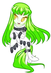 Size: 2212x3152 | Tagged: safe, artist:anno酱w, derpibooru import, earth pony, pony, base used, code geass, crossed arms, crossed hooves, image, looking away, png, simple background, smiling, solo, transparent background