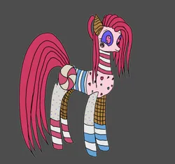 Size: 850x800 | Tagged: safe, artist:ponie pie, derpibooru import, oc, oc:candymare, ponified, unofficial characters only, food pony, original species, pony, fanfic:something sweet to bite, candy, derpibooru exclusive, female, food, image, png, reformed, reformed villain, solo