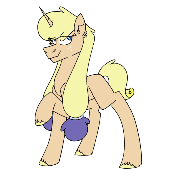 Size: 1080x1080 | Tagged: safe, artist:fuckomcfuck, derpibooru import, oc, oc:anna, unofficial characters only, pony, unicorn, eyeshadow, freckles, hair tie, horn, image, magical lesbian spawn, makeup, offspring, parent:applejack, parent:rarity, parents:rarijack, png, simple background, transparent background