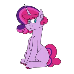 Size: 1080x1080 | Tagged: safe, artist:fuckomcfuck, derpibooru import, oc, oc:dawn frosting, unofficial characters only, pony, unicorn, horn, image, magical lesbian spawn, offspring, parent:pinkie pie, parent:twilight sparkle, parents:twinkie, png, simple background, solo, transparent background