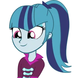 Size: 1024x1036 | Tagged: safe, artist:mirai-digi, derpibooru import, sonata dusk, equestria girls, g4, cute, female, happy, image, png, simple background, solo, sonatabetes, transparent background