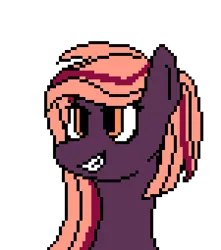 Size: 450x510 | Tagged: safe, artist:nukepony360, derpibooru import, oc, oc:cherry sunset, unofficial characters only, earth pony, pony, artfight, bust, digital art, female, image, mare, pixel art, png, portrait, simple background, solo, transparent background