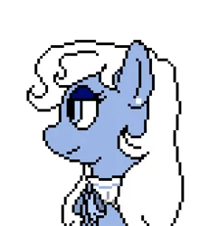 Size: 450x510 | Tagged: safe, artist:nukepony360, derpibooru import, oc, oc:dainty doily, unofficial characters only, earth pony, pony, artfight, bust, digital art, female, image, mare, pixel art, png, portrait, simple background, solo, transparent background