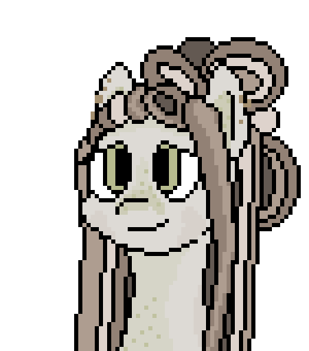 Size: 450x510 | Tagged: safe, artist:nukepony360, derpibooru import, oc, oc:gaia, unofficial characters only, earth pony, pony, artfight, bust, digital art, female, image, mare, pixel art, png, portrait, simple background, solo, transparent background